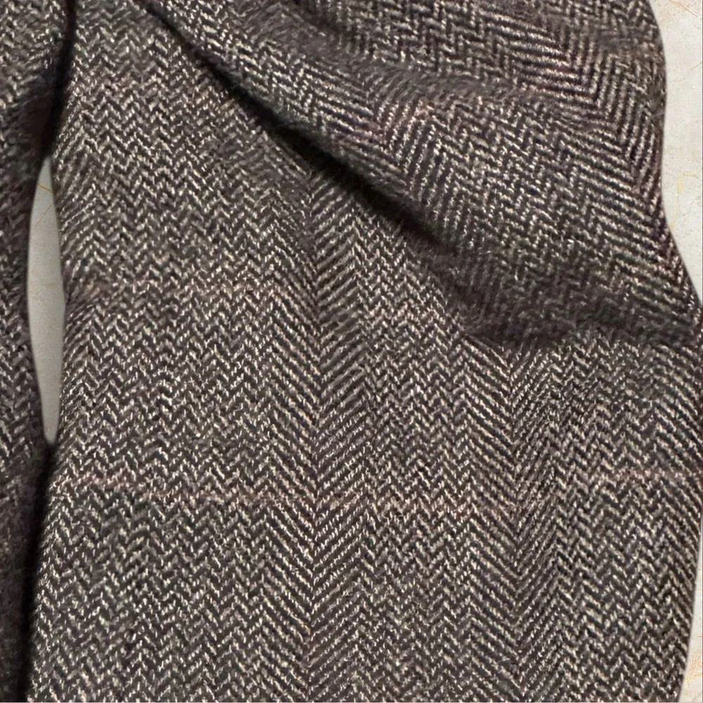 Vintage Brown‎ Herringbone Wool Blazer Union USA Made Classic Mens Sport Coat